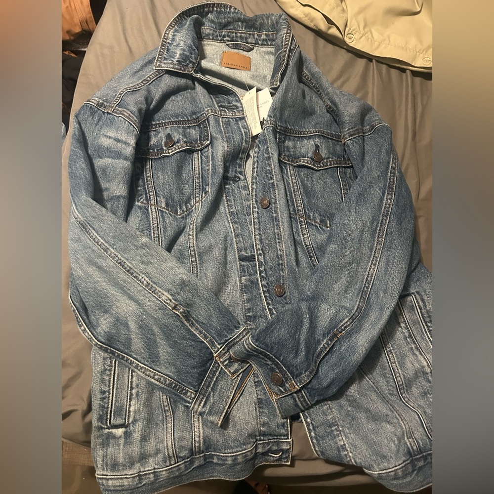 American Eagle Denim oversized Jacket… size medium. New with tags. Never worn.